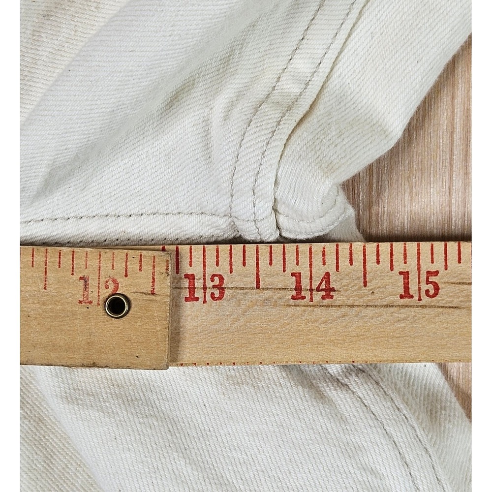 Abercrombie & Fitch The 90s Relaxed Jeans Women 37L Cream Curve Love High Rise - Picture 9 of 16